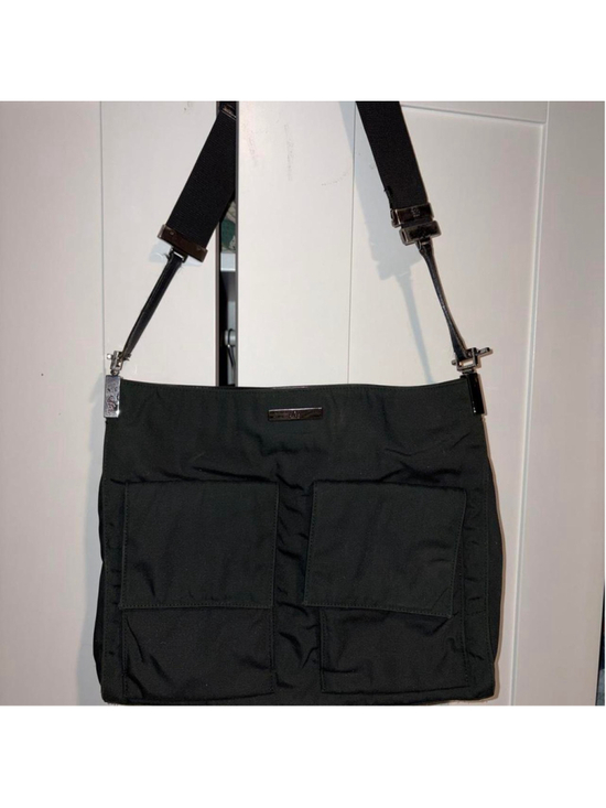 Gucci Other - Gucci dark green canvas crossbody bag with adjustable strap